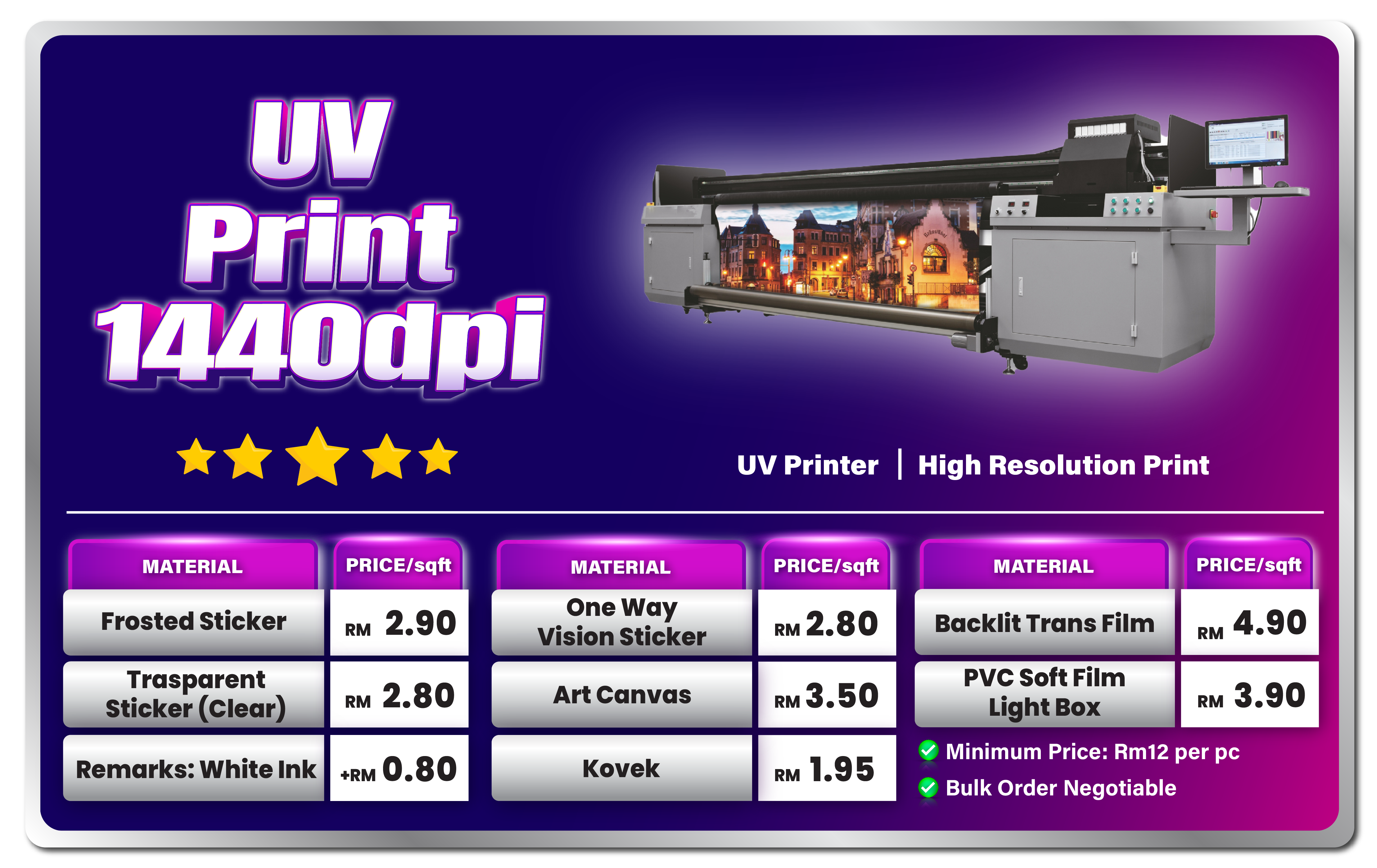 Printing Price